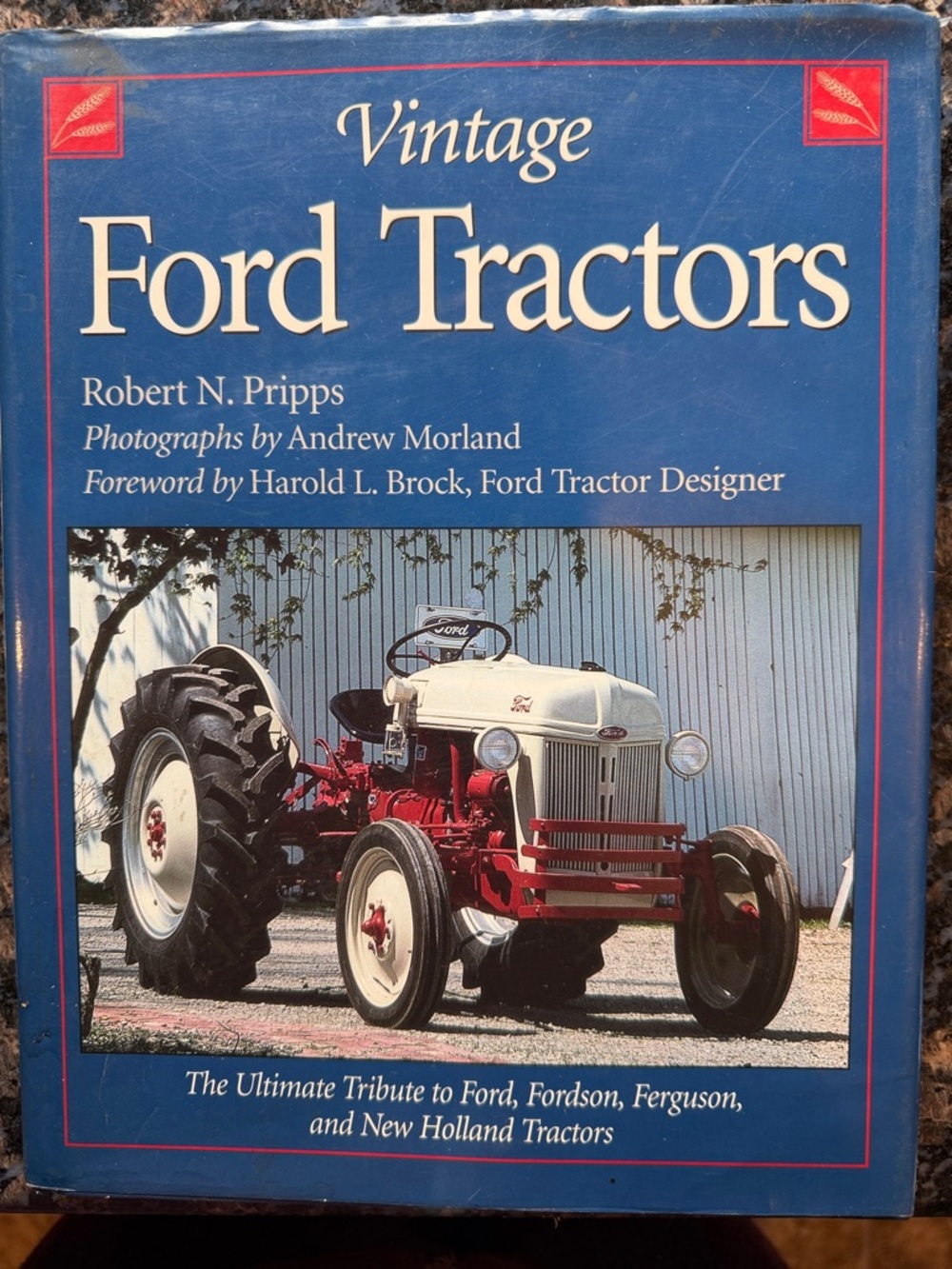 Vintage Ford Tractors Book - Blue Cover with Red/White Tractor